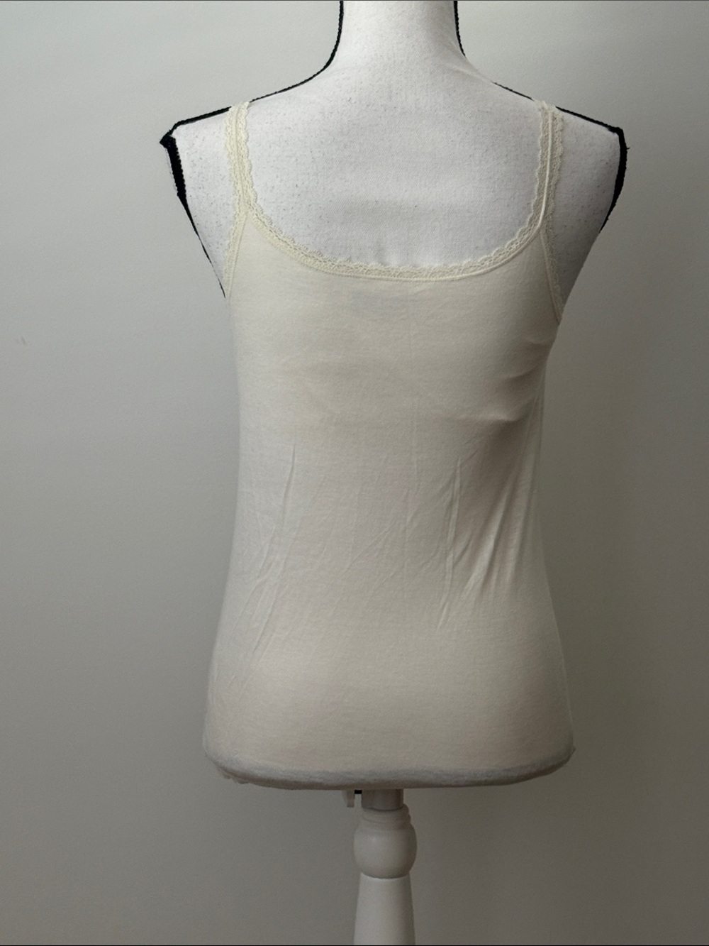 MUDD Girl’s Cream Lace-Trim Camisole Tank Top, Size 14 - Picture 5 of 8